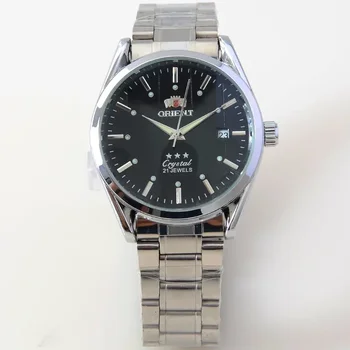 Новое поступление Для Мужчин Orient Automatic Watch, Наручные Часы с Картой Мира GMT, 3D Циферблат Из Нержавеющей Стали, Подарок для Него с Автоматическим Автоподзаводом