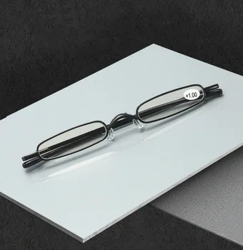 Новый дизайн Мини-Сверхтонких очков для чтения, Женские Мужские Прямоугольные очки для чтения в полной оправе +0.75 +1 +1.25 +1.5 +1.75 +2 +2.25 до + 4