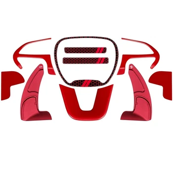 Отделка Крышки Рулевого Колеса Аксессуары Для Интерьера Dodge Challenger Charger Shift Paddle 2015-2021 Расширенный Комплект Эмблем