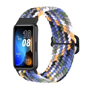Плетеный браслет для Huawei Band 8, нейлоновый ремешок, регулируемый ремень, аксессуары для умных часов, эластичный браслет Correa для Huawei Band8