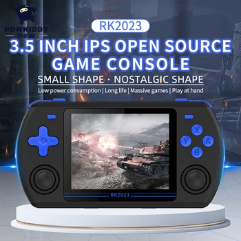 Портативная портативная игровая консоль RK2023 Игровой плеер с открытым исходным кодом HD Видеовыход 3,5 дюймовый IPS экран Разъем для наушников Одиночный плеер