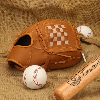 Профессиональные перчатки для ловли бейсбола Из полиэфирного волокна, Универсальные тренировочные перчатки для софтбола, Размер 10.5/11.5/12.5 Бейсбольная перчатка Inchs