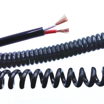 Пружинный спиральный кабель 2 жилы 3 4 5 6 8 9 10 12 14 жил 0,2 мм 0,3 мм 0,5 мм 1,0 мм 2,0 мм может растягивать выдвижной кабель
