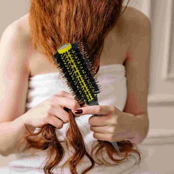 Роликовая щетка для волос с мягкой щетиной, маленькая роликовая щетка для волос, портативная круглая щетка для завивки волос