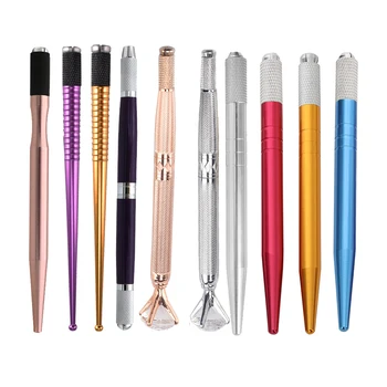 Ручная татуировочная ручка, аппарат для перманентного макияжа, ручка для микроблейдинга губ и бровей, ручка Tebori для штрихов бровей