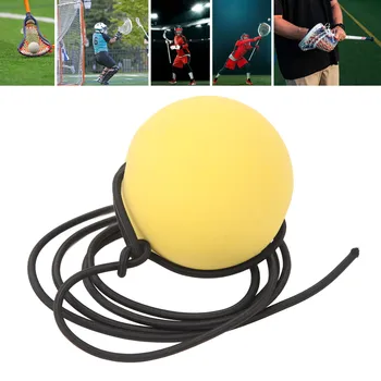 Спортивный мяч для лакросса, мягкий массажный мяч из ПВХ, инструмент для миофасциального высвобождения с веревкой для тренировок по лакроссу в помещении и на улице