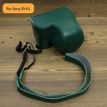 Сумка для фотоаппарата Sony ZV-E1 (объектив 28-60) Защитный чехол из Искусственной кожи с Базовым Нижним креплением Сумка через плечо для чехлов Sony Zve1