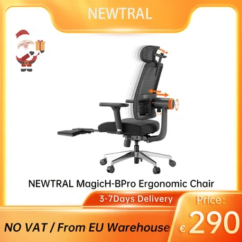 Эргономичное кресло NEWTRAL MagicH-BPro с подставкой для ног, подголовником с автоматическим повторением положения спинки, адаптивной поддержкой поясницы.